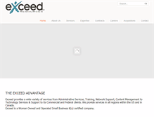 Tablet Screenshot of exceedresourcesinc.com